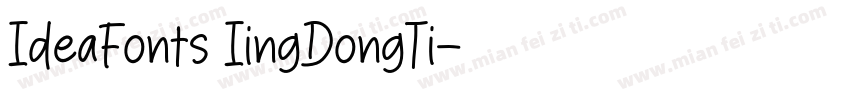 IdeaFonts IingDongTi字体转换